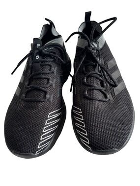 Adidas Questar Running Shoes Men’s 9.5 Black Ortholite Float Sneakers Athletic